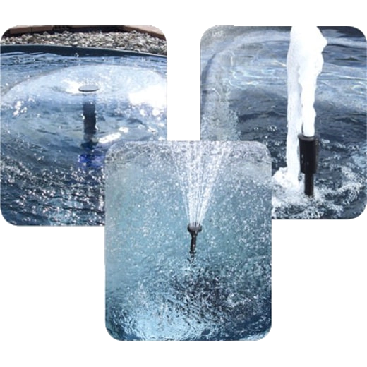 Söll Wasserspiele - 3 Fontänenaufsätze