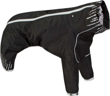 Hurtta Downpour Suit schwarz 22 – 27 cm Rückenlänge