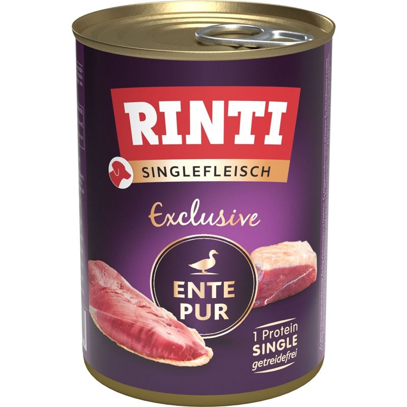 Rinti Dose Singlefleisch Exclusive Ente pur 400 g