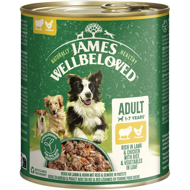 James Wellbeloved Dog Dose Lamm & Huhn Pastete 800g