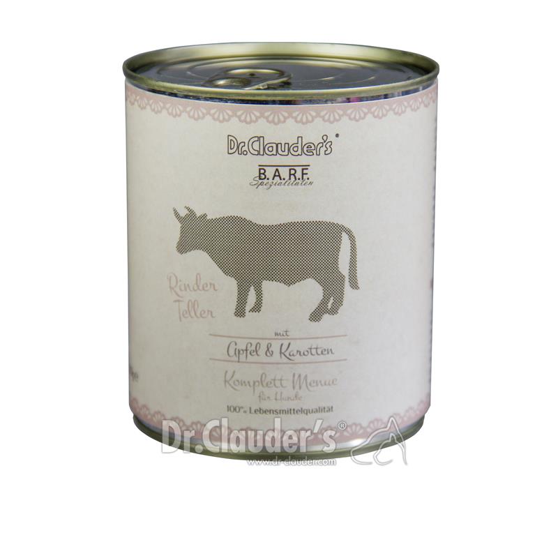 Dr. Clauders BARF Dog Komplettmenü Rinderteller