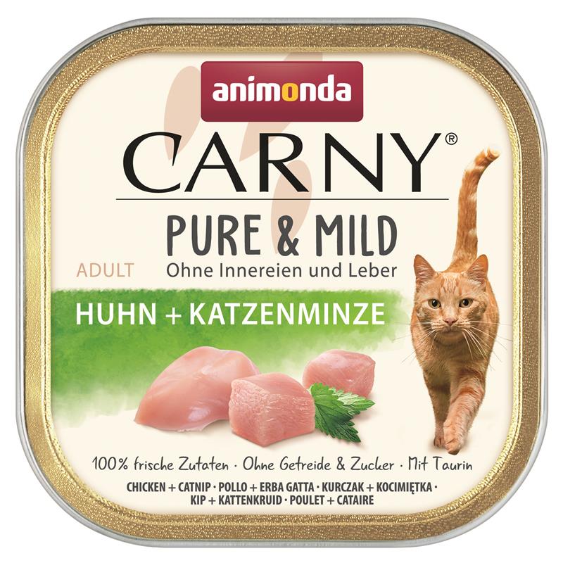 Animonda Carny Pure & Mild Adult Huhn & Katzenminze 100g