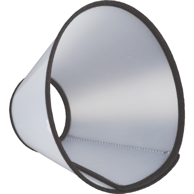 TRIXIE Schutzkragen transparent mit Klettverschluss - S-M, 30-37 cm / 14 cm