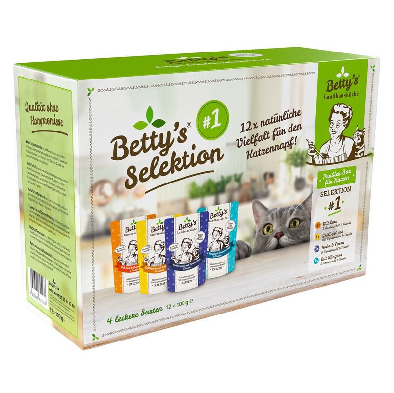 Bettys Landhausküche Katze FB Box Selektion #1 12 x 100 g