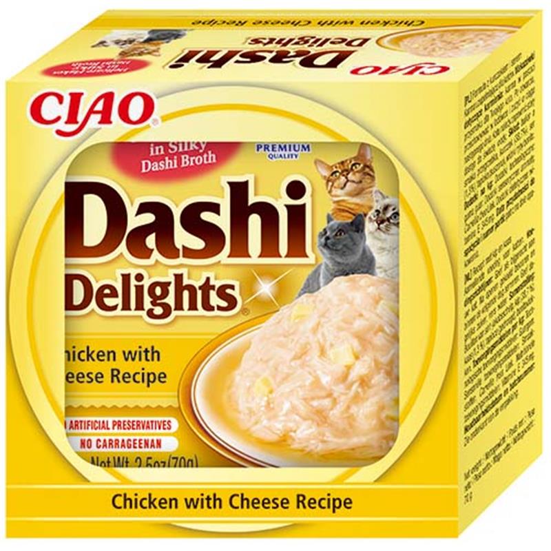 Inaba Cat Dashi Delights Chicken & Cheese 70g