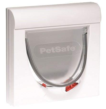 PetSafe Katzenklappe Classic magnetisch mit 4 Verschlussoptionen weiß