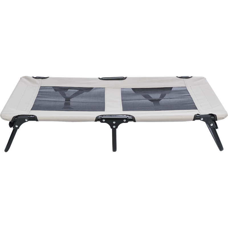 Hundeliege -grau/schwarz - 79 × 19 × 50 cm