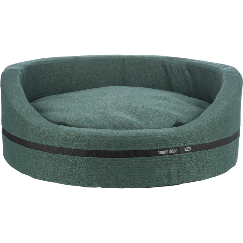 Bett CityStyle oval dunkelgrün - 65 × 55 cm