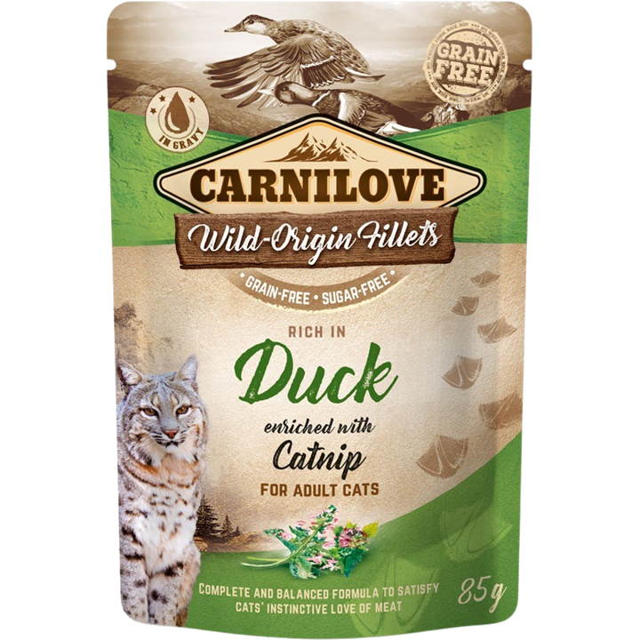 Cat Pouch - 85 g - Duck with Catnip