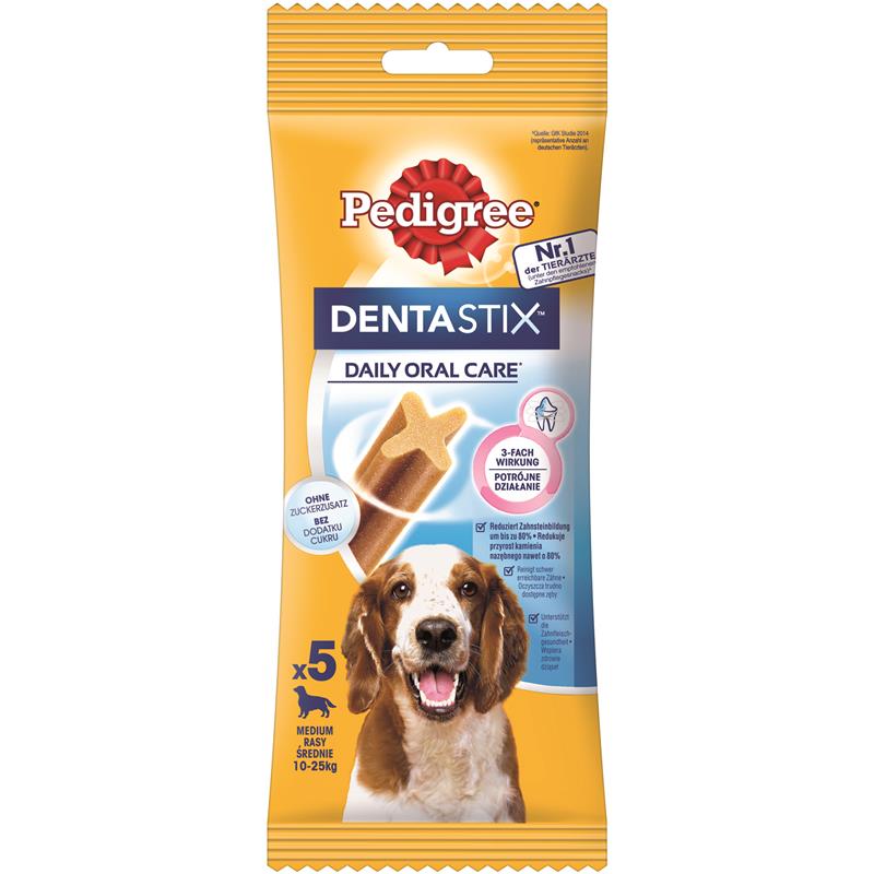 Pedigree Denta Stix Daily Care MP für mittelgroße Hunde 5 Stück