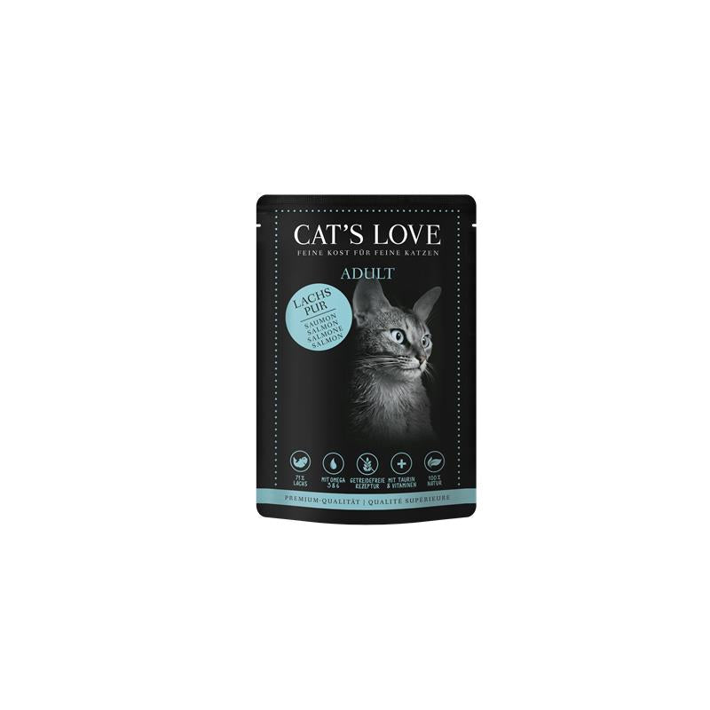 Cats Love PB Adult Lachs Pur 85g