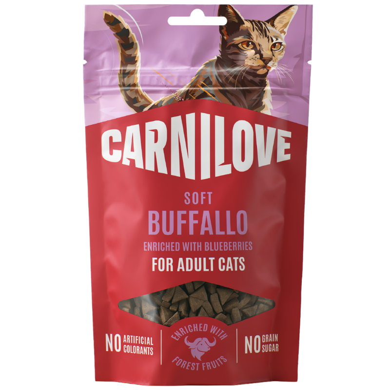 Carnilove Cat Snack Soft Buffallo with Blueberries 50 g