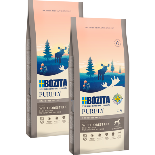 Bozita Dog Purely Puppy & Junior Large mit Elch