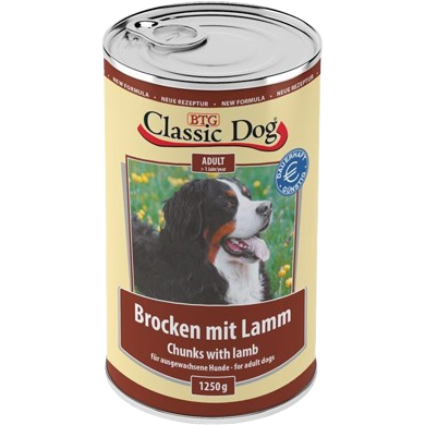 BTG Classic Dog Dose Brocken mit Lamm 1250 g