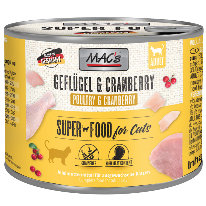 MAC's Cat Geflügel & Cranberry 200 g