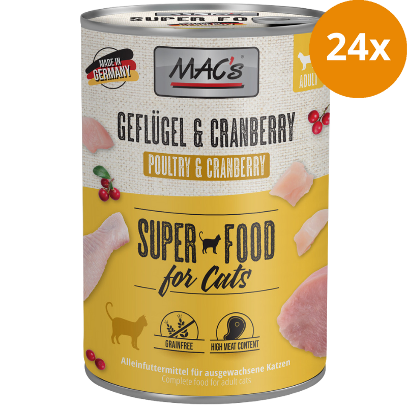 MAC's Cat Geflügel & Cranberry 400g