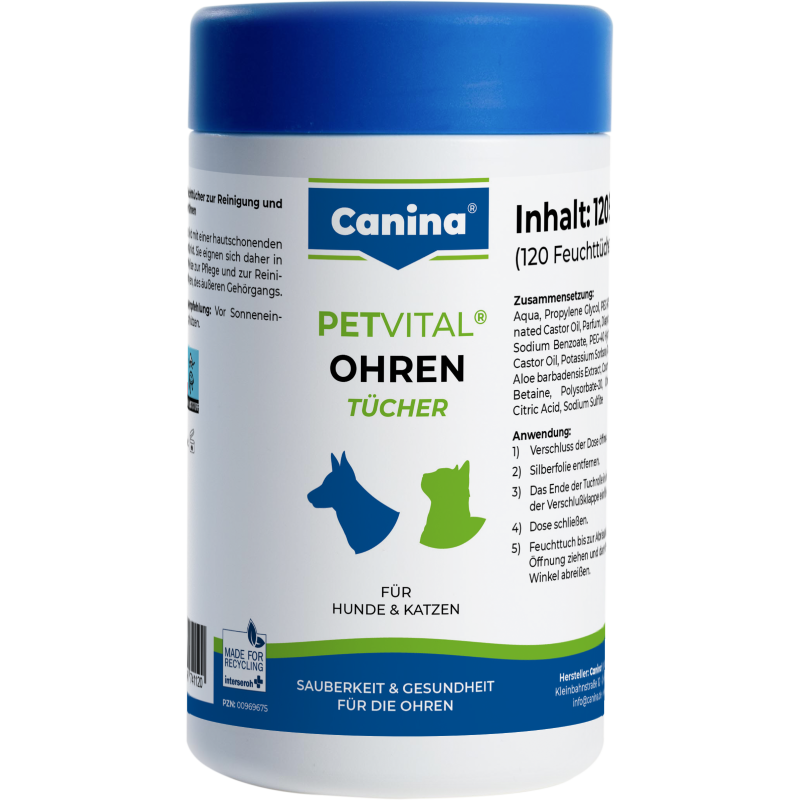 Canina PETVITAL Ohrentücher