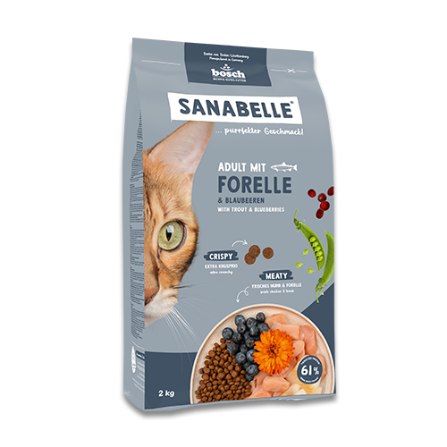 Sanabelle Adult mit Forelle