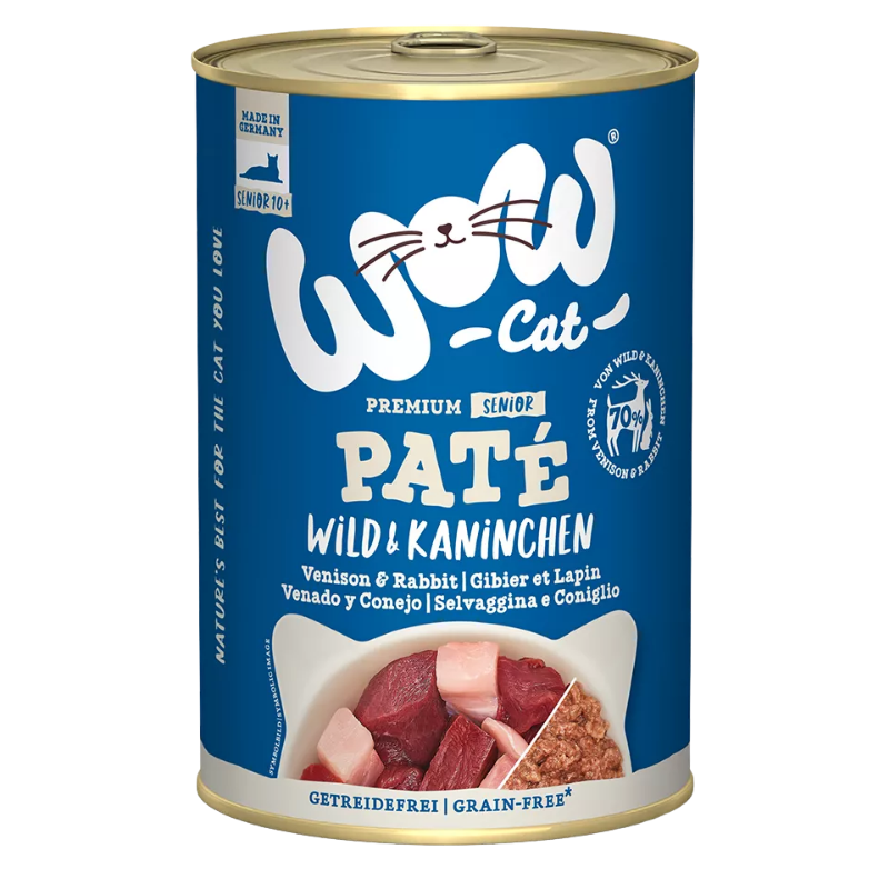 Wow Cat Dose Senior Wild & Kaninchen 400g