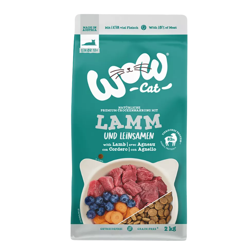 Wow Cat Trocken Senior Lamm