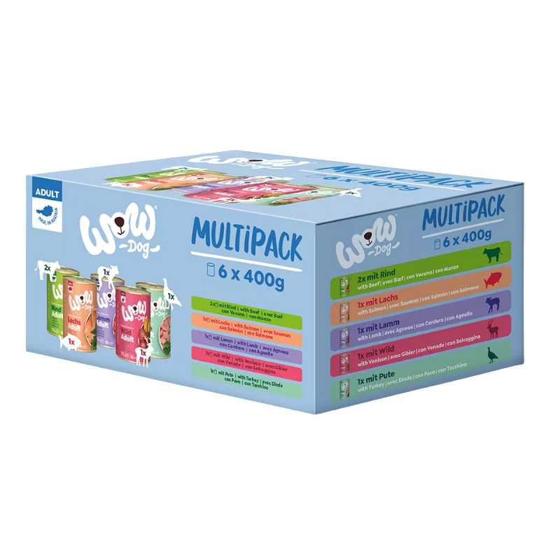 Wow Dog Dose Adult Multipack 6x400g