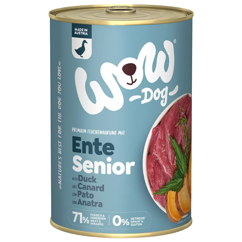 Wow Dog Dose Senior Ente 400g