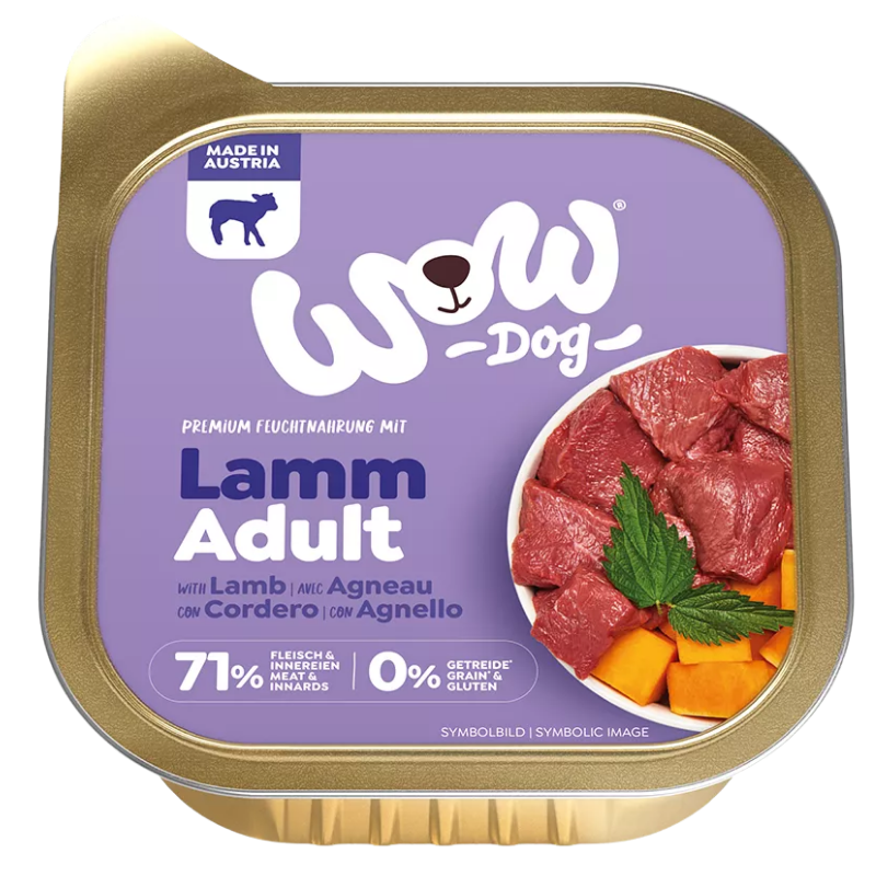Wow Dog Schale Adult Lamm 150g