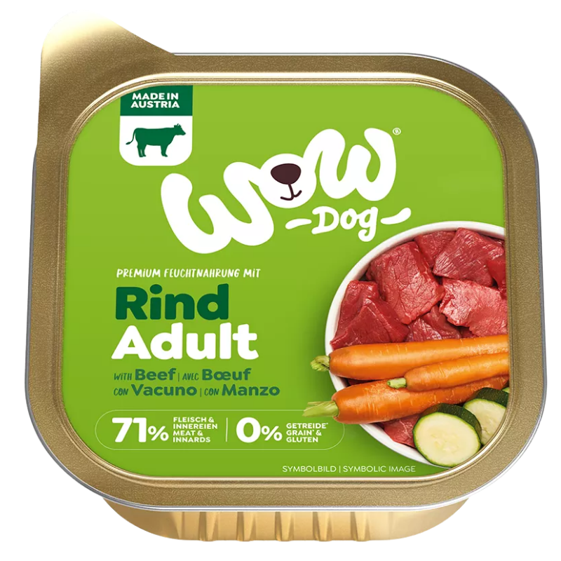 Wow Dog Schale Adult Rind 150g