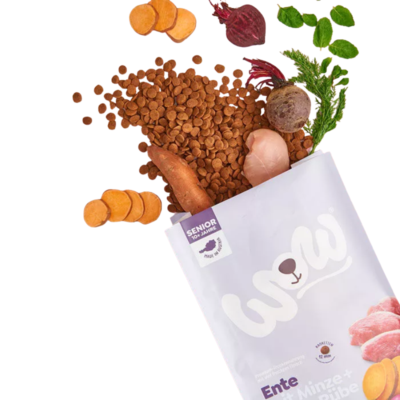 Wow Dog Trocken Minis Senior Ente