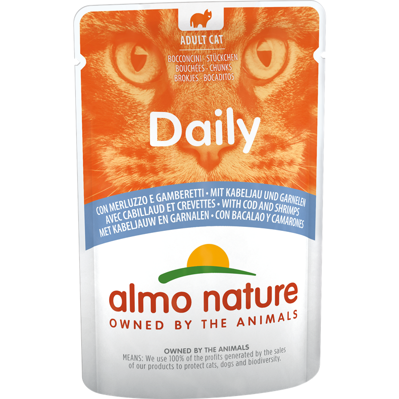 Almo Nature P.B. Daily Menu Kabeljau & Garnelen 70 g