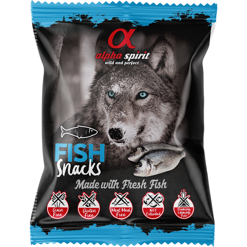 alpha spirit Snacks Bag gewürfelt Fisch 50 g