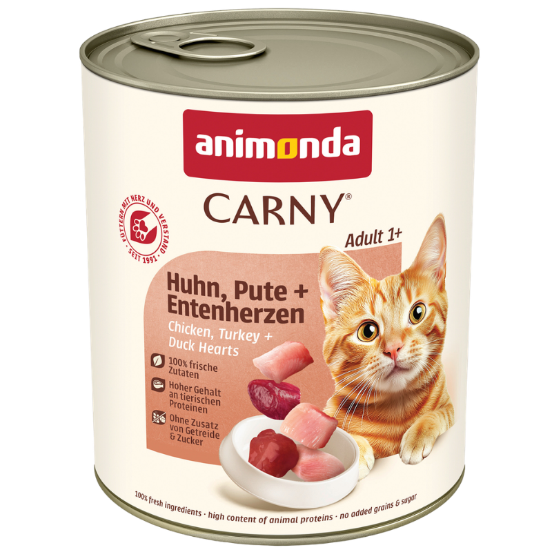animonda Carny Adult Huhn, Pute & Entenherzen 800 g