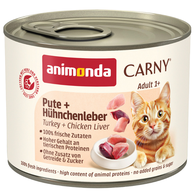 animonda Carny Adult Pute & Hühnchenleber 200 g