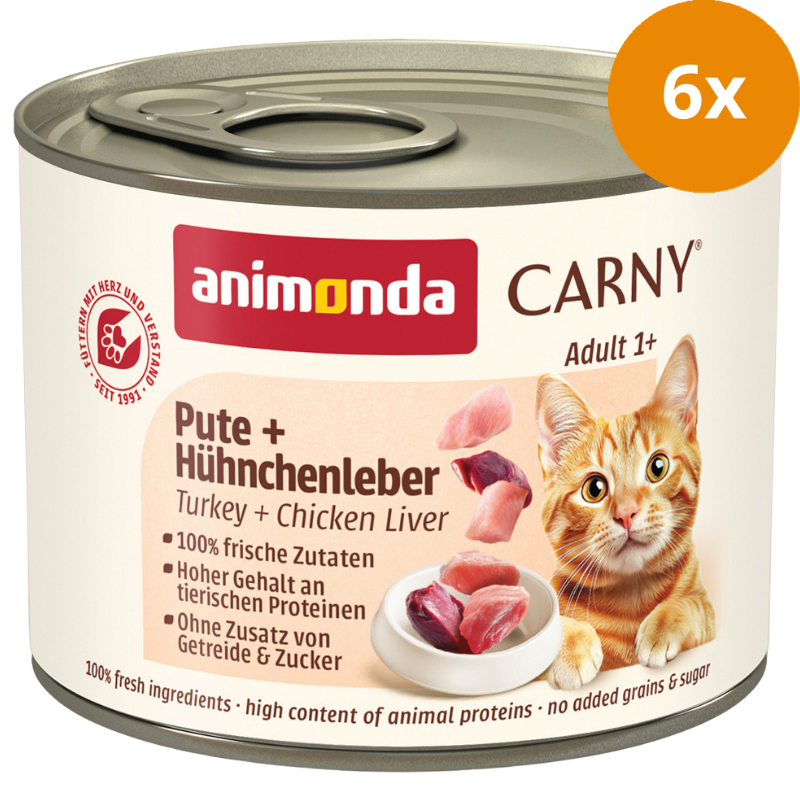 animonda Carny Adult Pute & Hühnchenleber 200 g