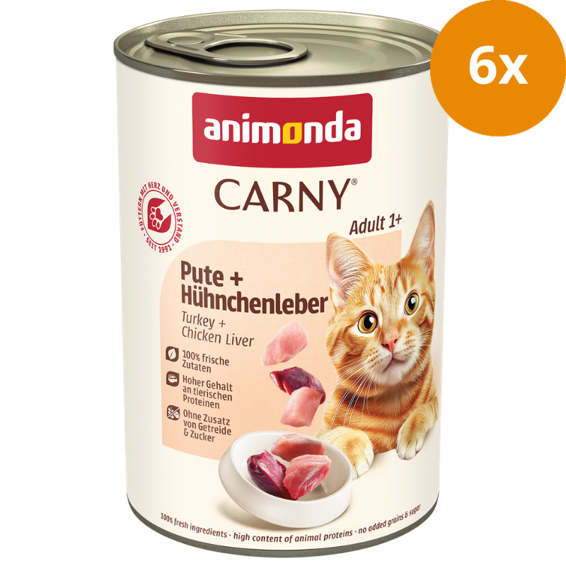 animonda Carny Adult Pute & Hühnchenleber 400 g