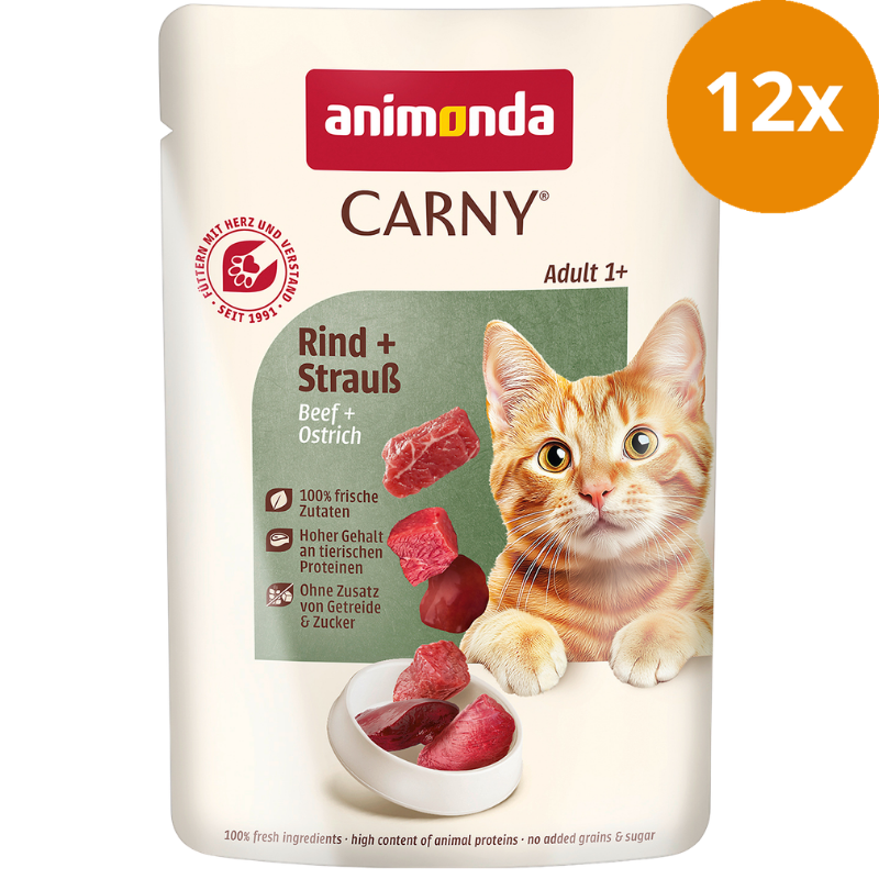 animonda Carny Adult Rind & Strauß 85 g