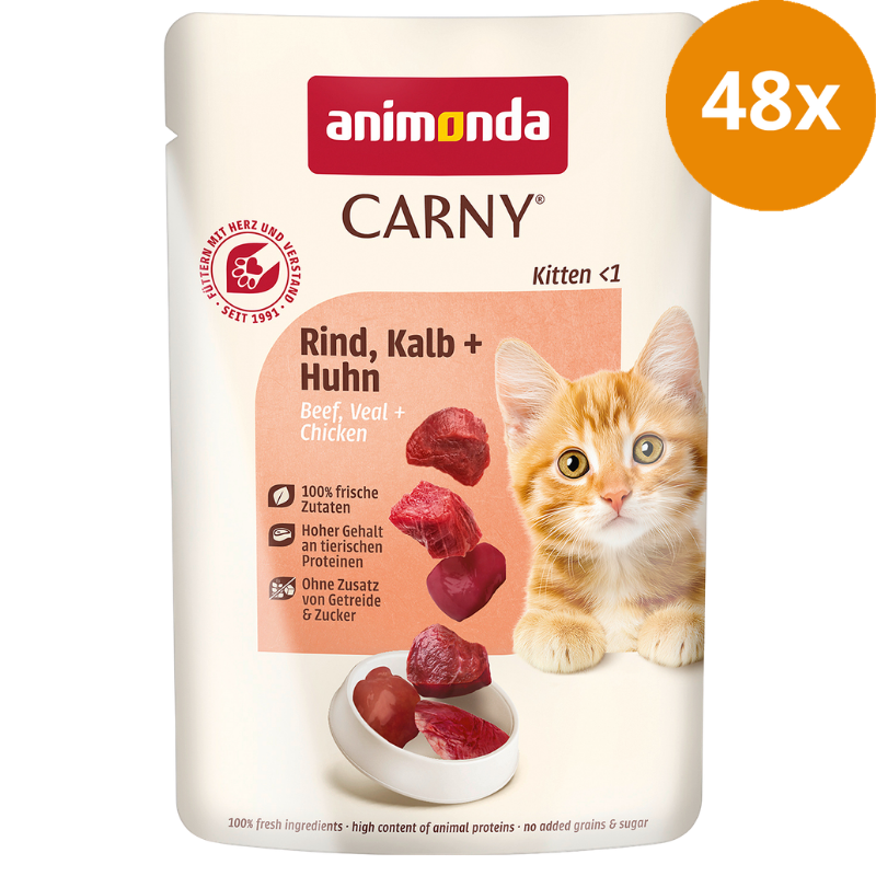 animonda Carny Kitten Rind, Kalb & Huhn 85 g