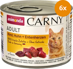 animonda Carny Rind, Huhn + Entenherzen 200 g