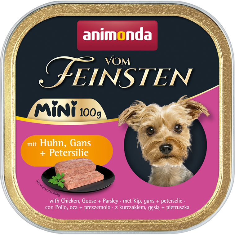 animonda Dog vom Feinsten Mini Adult Huhn, Gans & Petersilie 100 g