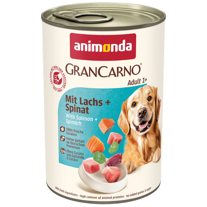 animonda GranCarno Adult mit Lachs & Spinat 400 g