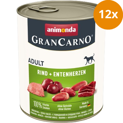 animonda GranCarno Adult Rind + Entenherzen 400 g