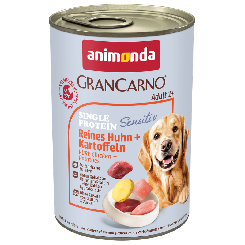 animonda GranCarno Adult Sensitiv Reines Huhn & Kartoffeln 400 g