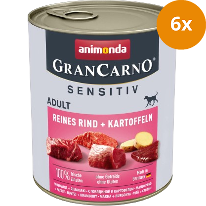 animonda GranCarno Adult Sensitiv Reines Rind & Kartoffeln 800 g