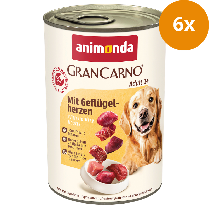 animonda GranCarno Adult Geflügelherzen 400 g