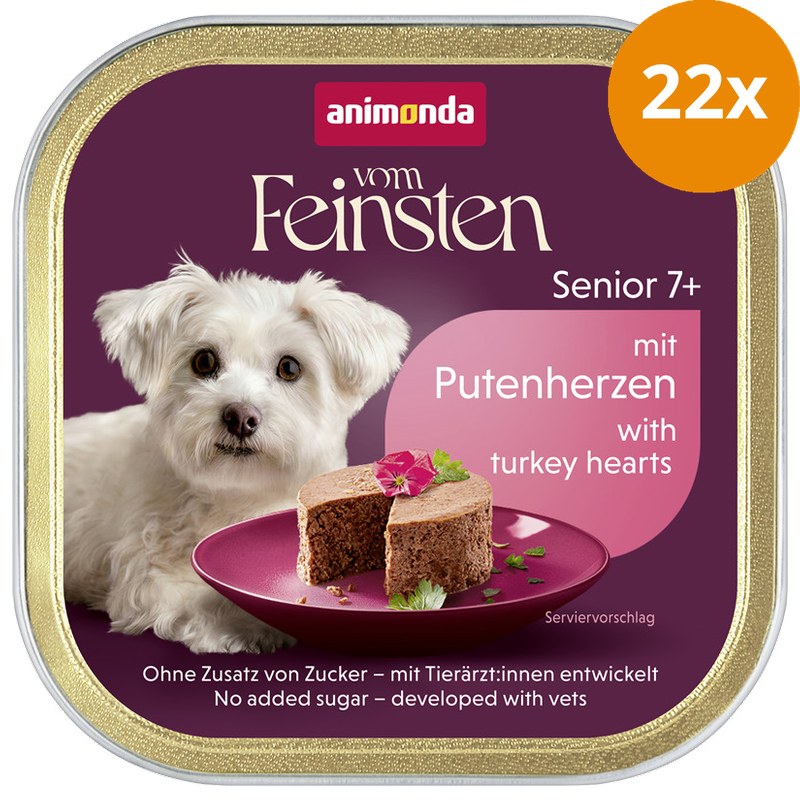 animonda Vom Feinsten Senior Putenherzen 150 g