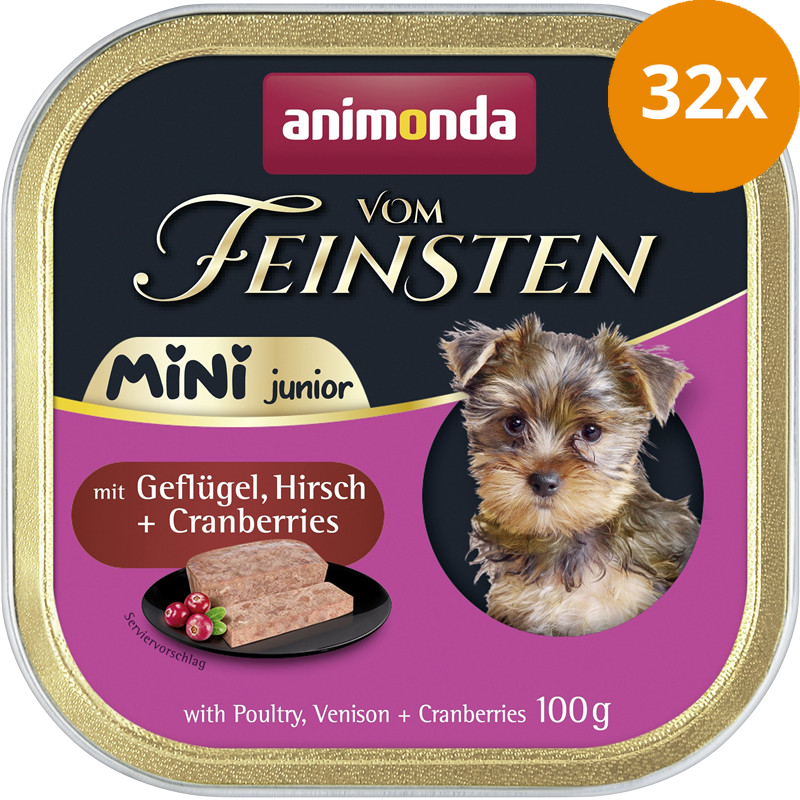 Animonda vom Feinsten Mini Junior mit Geflügel, Hirsch & Cranberrys 100 g