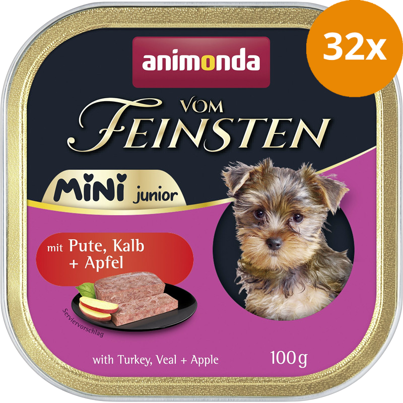 Animonda vom Feinsten Mini Junior mit Pute, Kalb & Apfel 100 g