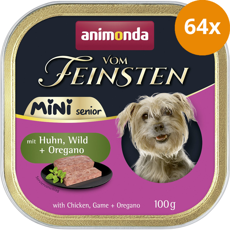 Animonda vom Feinsten Mini Senior mit Huhn, Wild & Oregano 100 g