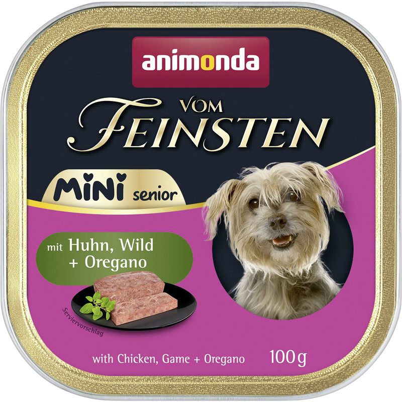 Animonda vom Feinsten Mini Senior mit Huhn, Wild & Oregano 100 g
