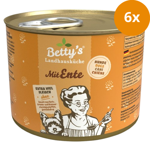 Bettys Landhausküche Hund Dose Ente 200 g